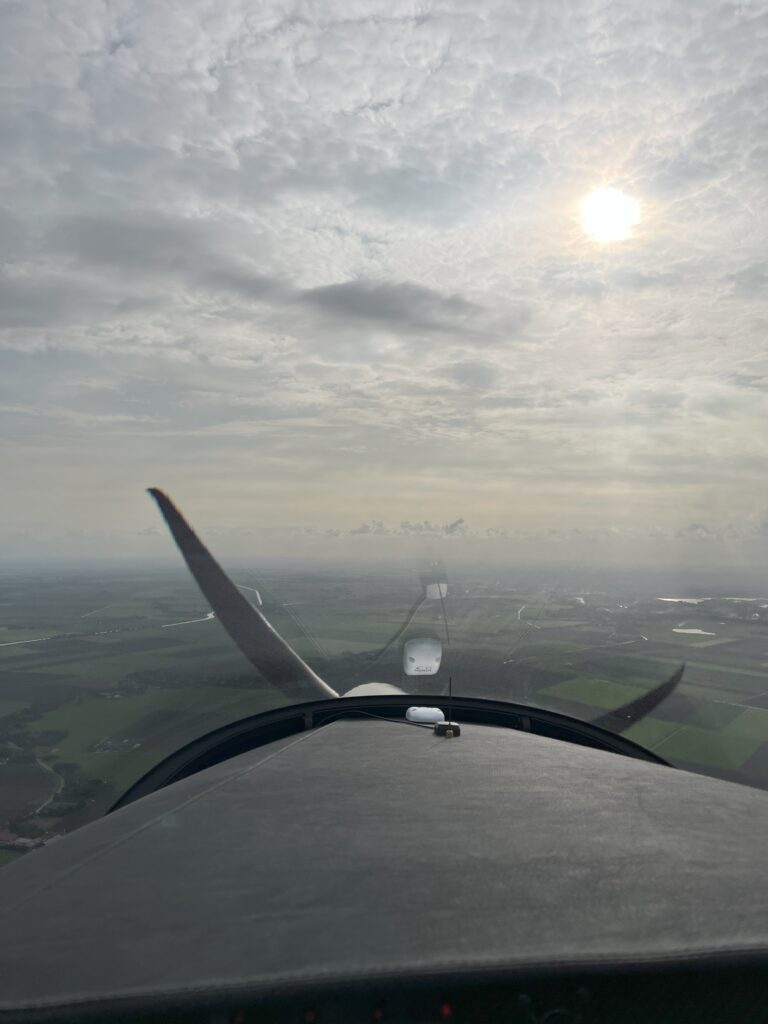 EHTE-LILH met Risen 912is PH-0C3 boven Duitsland