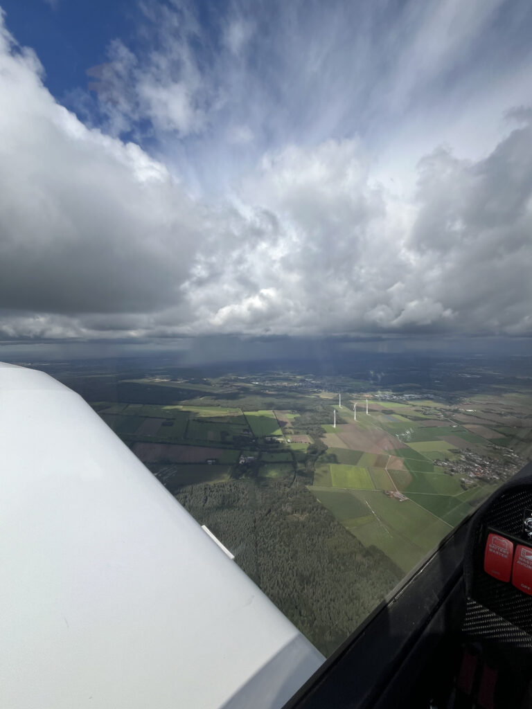 Regenbuien in Duitsland